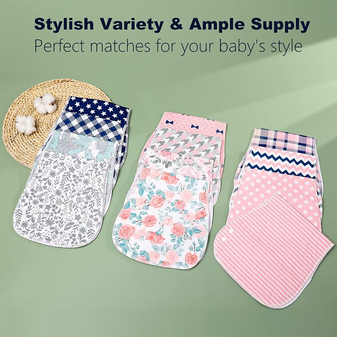 2-in-1 Burp Cloths and Baby Bibs - Image 5
