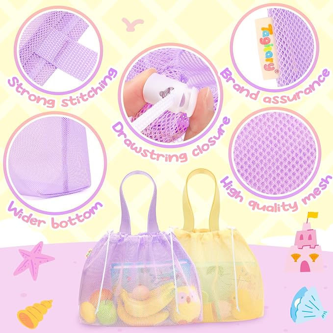 Tagitary Beach Toys Kids Beach Bag Tote - Image 3