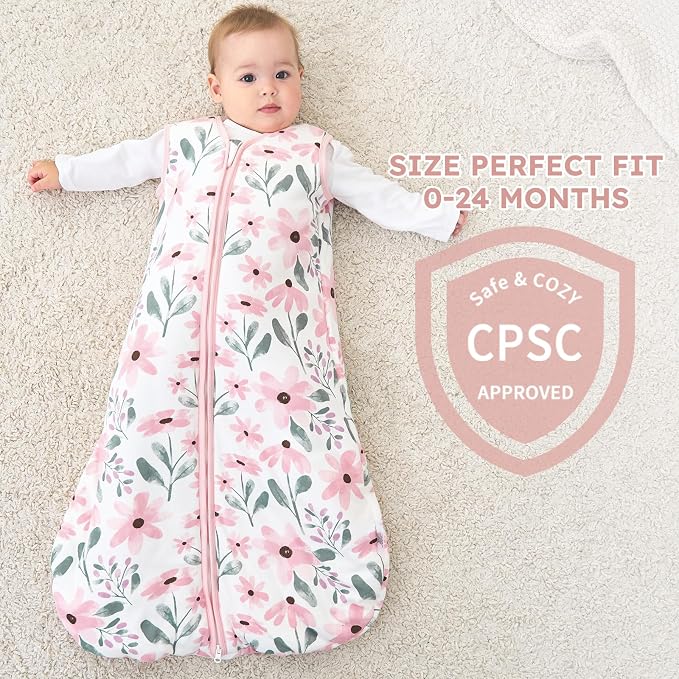 Yoofoss Baby Sleep Sack 6-12 Months, TOG 2.5 Baby Wearable Blanket - Image 7