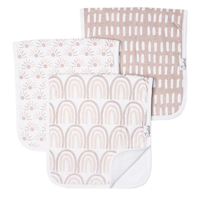Copper Pearl Baby Burp Cloth Large 21''x10'' Size Premium Absorbent Triple by CopperPearl