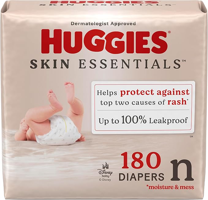 Huggies Size Newborn Diapers, Skin Essentials Baby Diapers, Size Newborn by Huggies%C2%AE