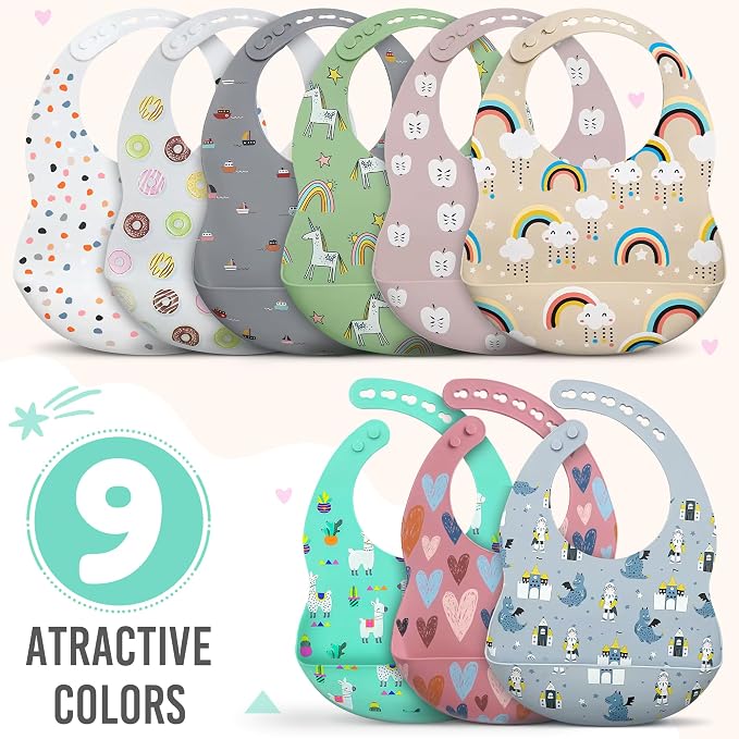 BPA-Free Silicone Baby Bibs - Image 7