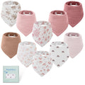 Yoofoss Muslin Baby Bibs 10 Pack 100% Organic Cotton 6-Layer Soft Absorbent by YOOFOSS