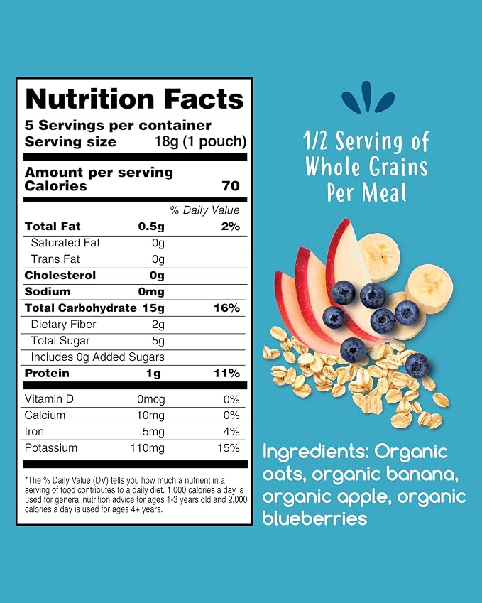 Amara Organic Baby Food | Oats and Berries | Baby Cereal to Mix - Image 2