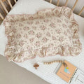 BuLuTu Cotton Muslin King Pillow Case, Chic Shabby Pink Floral Print Pillowcase by BuLuTu