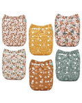 ALVABABY Baby Cloth Diapers 6 Pack by ALVABABY