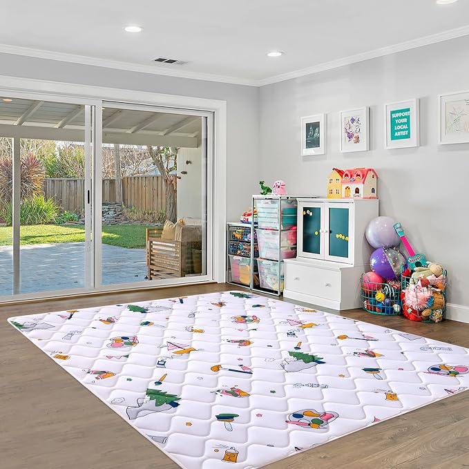 Baby Play Mat - 71" X 59", Premium Thicker Foam One-Piece Crawling Mat - Image 7