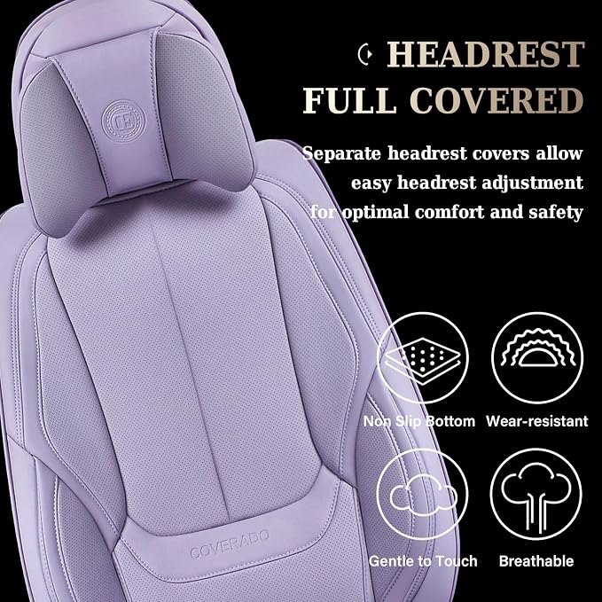 Coverado Universal Seat Covers Full Set, 5 Seats Universal Seat Covers - Image 4