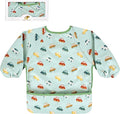 Long Sleeve Baby Bib For Eating Feeding Mess Proof Waterproof Food Smock Bibs by BebeFavour