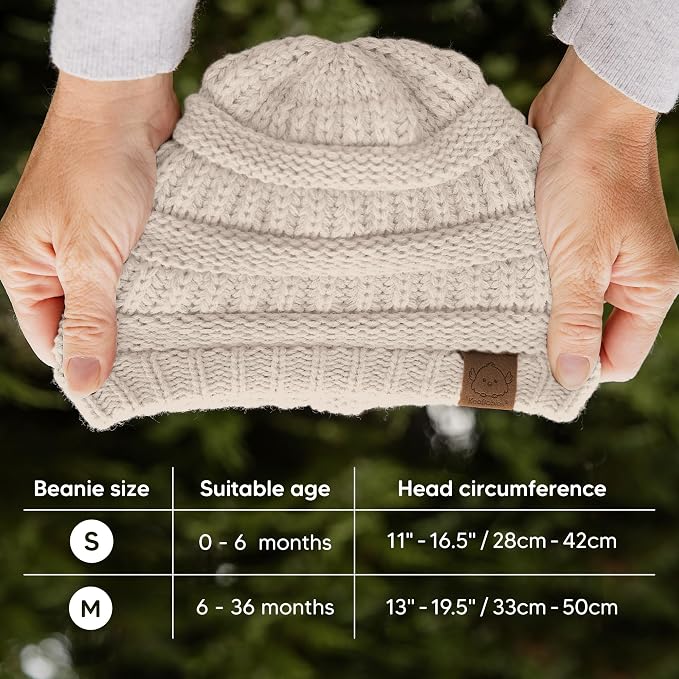 KeaBabies 3-Pack Baby Beanies for Boys, Girls - Image 5