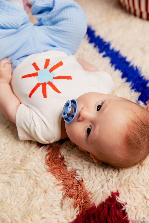 BIBS Pacifiers - Studio 2 Pack | Round Nipple Baby Pacifier | BPA Free Natural - Image 5