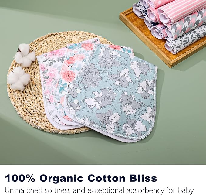 2-in-1 Burp Cloths and Baby Bibs - Image 7