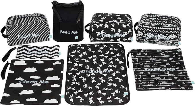 Easy Baby - Diaper, and Supplies - Organizer Pouches and Changing Pad - Change by EasyBaby