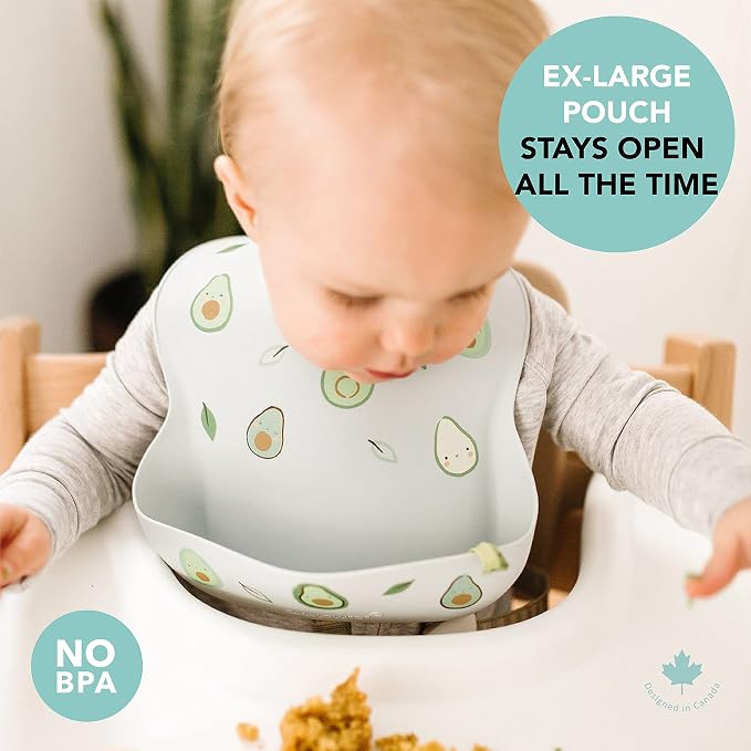 Loulou Lollipop Soft, Waterproof Silicone Feeding Bib - Image 5
