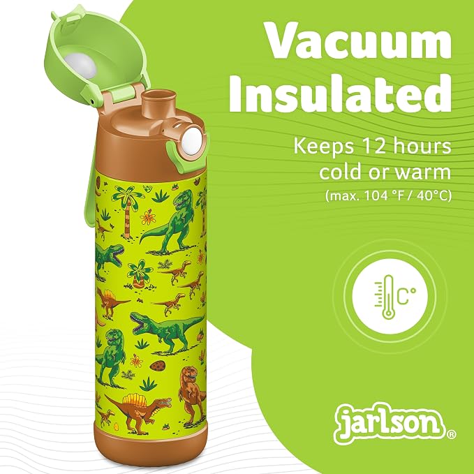 Jarlson® Mali Children's Water Bottle, Thermal Stainless Steel Water Bottle - Image 2