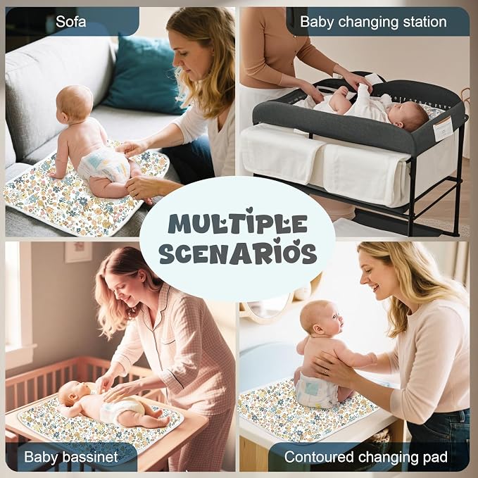 Baby Diaper Changing Pad – 31.5" x 21.5" Extra Large Waterproof Absorbent - Image 7