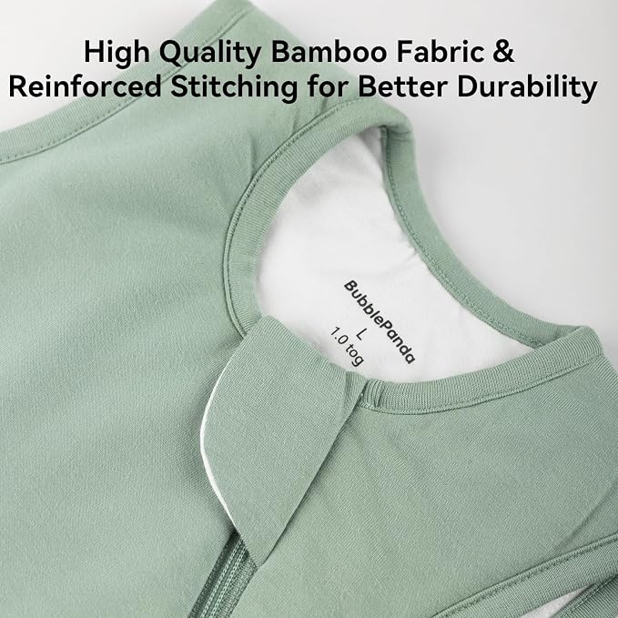 BubblePanda Rayon Made from Bamboo Sleep Sack 0-6 Months 0.5 Tog Soft Newborn - Image 5