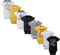 Gerber unisex-baby 8-pack Short Sleeve Onesies Bodysuits by Gerber