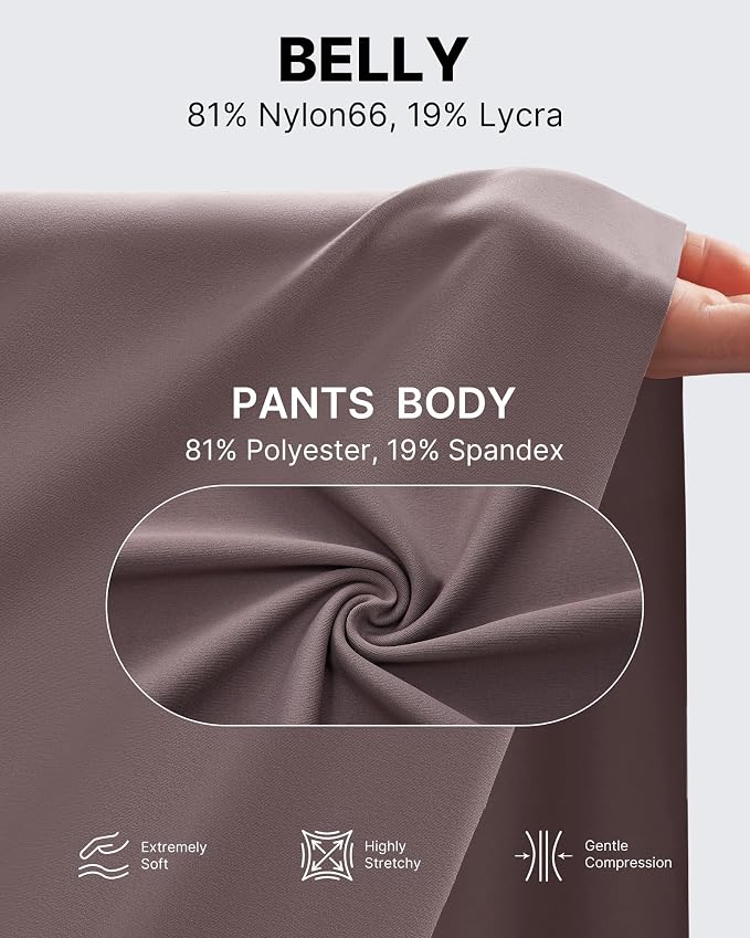G4Free Maternity Pants Over The Belly Yoga Dress Work Pregnancy Pants Stretchy - Image 5