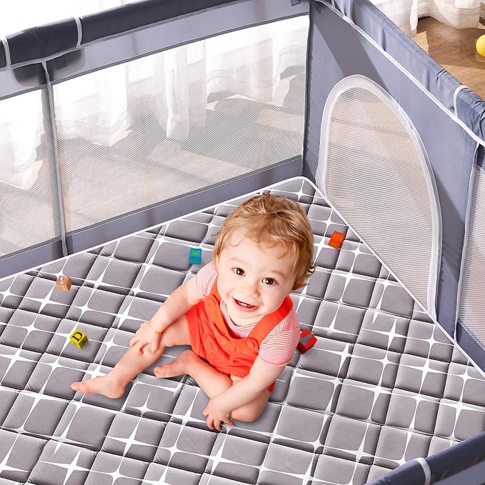Baby Play Mat - 79" X 63", Premium Thicker Foam One-Piece Crawling Mat - Image 8