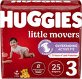 Huggies Size 3 Diapers, Little Movers Baby Diapers, Size 3, Packaging May Vary by Huggies%C2%AE