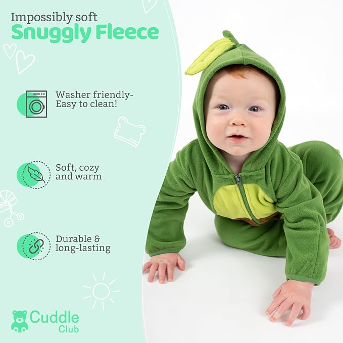 Cuddle Club Fleece Baby Bunting Bodysuit - Image 2