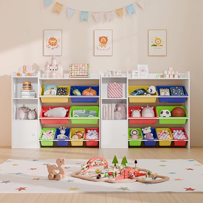 Multicolor Toy Storage Organizer, Toy Organizers and Storage Bins, Toy Storage - Image 3