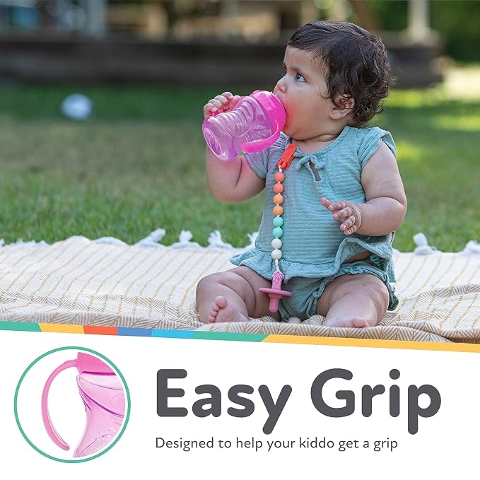 Nuby Clik-It Grip N' Sip Soft Spout No-Spill Training Sippy Cup - Image 5