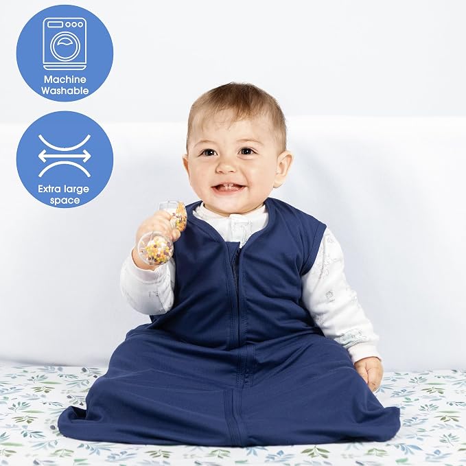 Baby Sleep Sack 6-12 Months Baby Wearable Blanket 100% Rayon Cotton 2-Way - Image 2