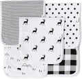 5-Pack Organic Cotton Burp Cloths – Large, Ultra-Soft 3-Layer Towels by KiddyStar%C2%AE