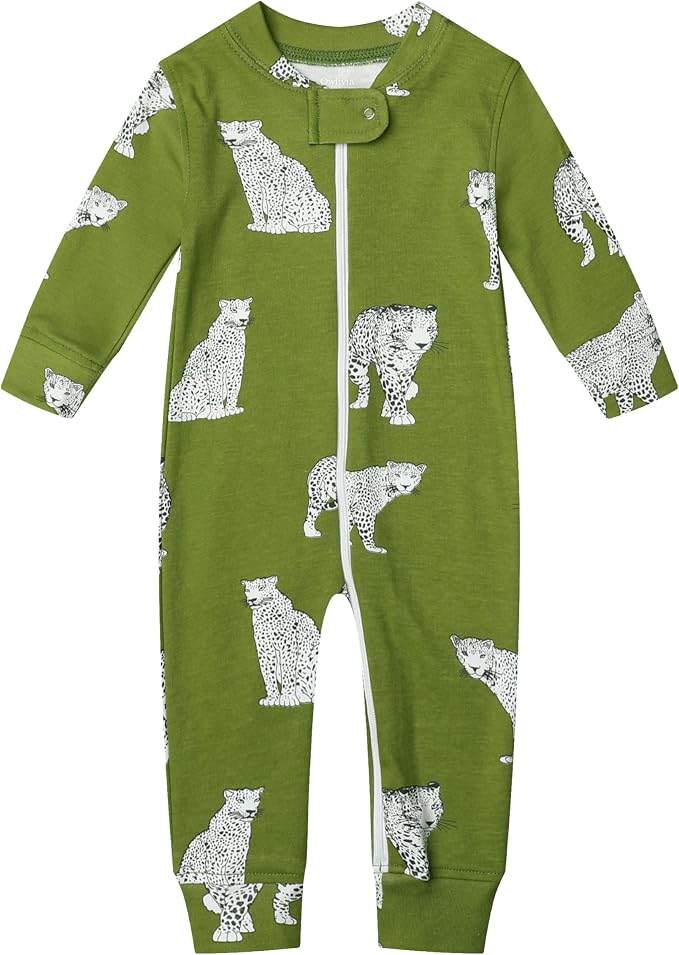 Owlivia Organic Cotton Baby Boy Girl Zip up Sleep 'N Play Pjs, Long Sleeve by Owlivia