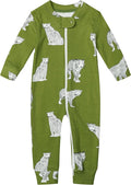Owlivia Organic Cotton Baby Boy Girl Zip up Sleep 'N Play Pjs, Long Sleeve by Owlivia