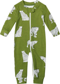 Owlivia Organic Cotton Baby Boy Girl Zip up Sleep 'N Play Pjs, Long Sleeve by Owlivia