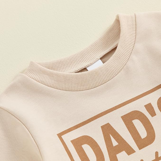 Toddler Baby Boy Fall Winter Outfit Long Sleeve Letter Print Sweatshirts and - Image 4