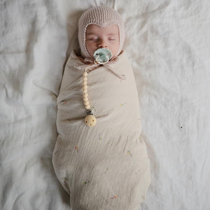 mushie Muslin Baby Swaddle Blanket | 100% Organic Cotton - Image 5