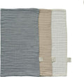 Mebie Baby Burp Cloths, Dusty Blue Print 3-Pack, Muslin Burp Cloth Set by MebieBaby