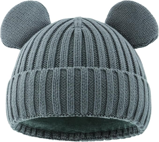 Toddler Boy Winter Beanie Baby Knit Hat Warm Girl Beanies Newborn Cute Hats by RUIKUNA
