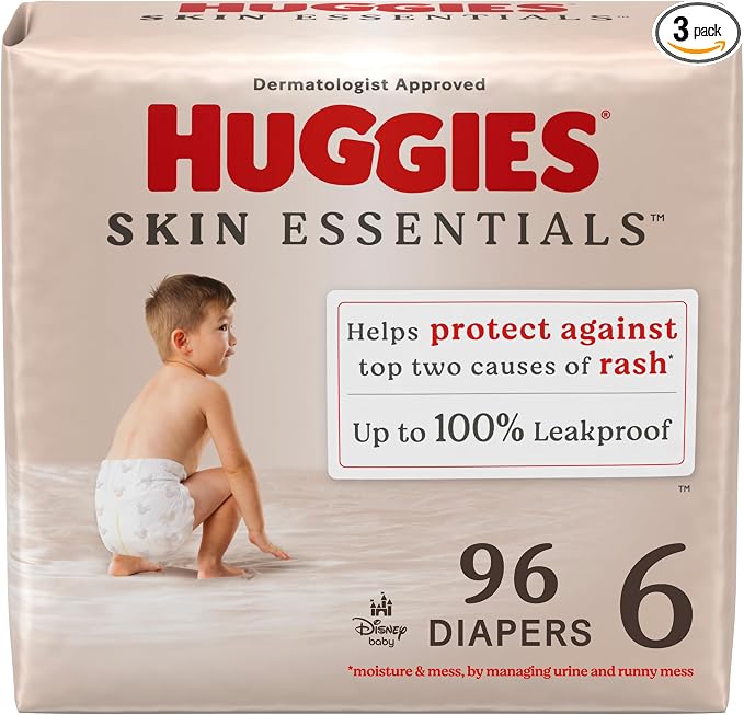 Huggies Size 6 Diapers, Skin Essentials Baby Diapers, Size 6 by Huggies%C2%AE
