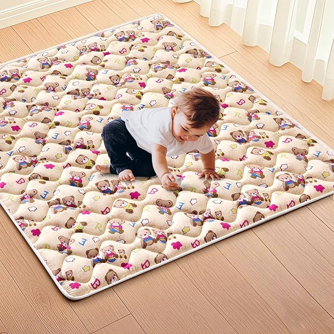 High-Density Foam Baby Play Mat, 59x59 Inches Thicken One-Piece Comfortable and by VibeBear