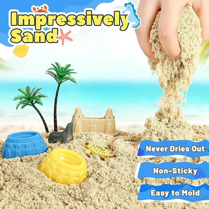 FRUSE Ocean Sensory Bin, Play Sand Art Kit - Image 6