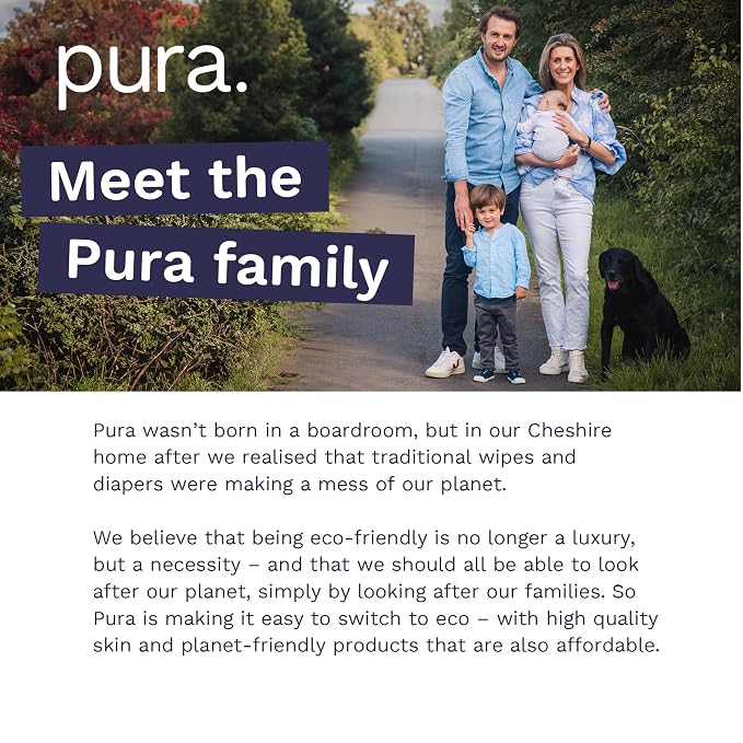 Pura Natural Sensitive Baby Wipes, 99% Water, Unscented & Hypoallergenic - Image 9