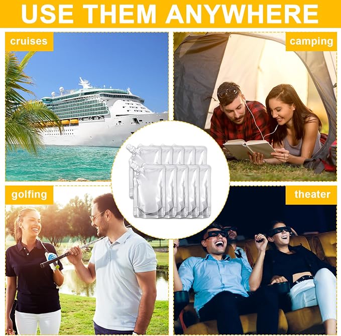 Meanplan 100 Pcs Plastic Pouches Bulk Reusable Squeeze Pouches Clear Plastic - Image 4
