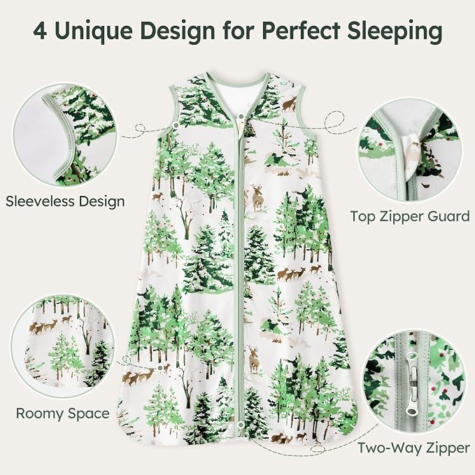 Baby Sleep Sack 12-18 Months 100% Cotton Lightweight 0.5 TOG Wearable Blanket - Image 3