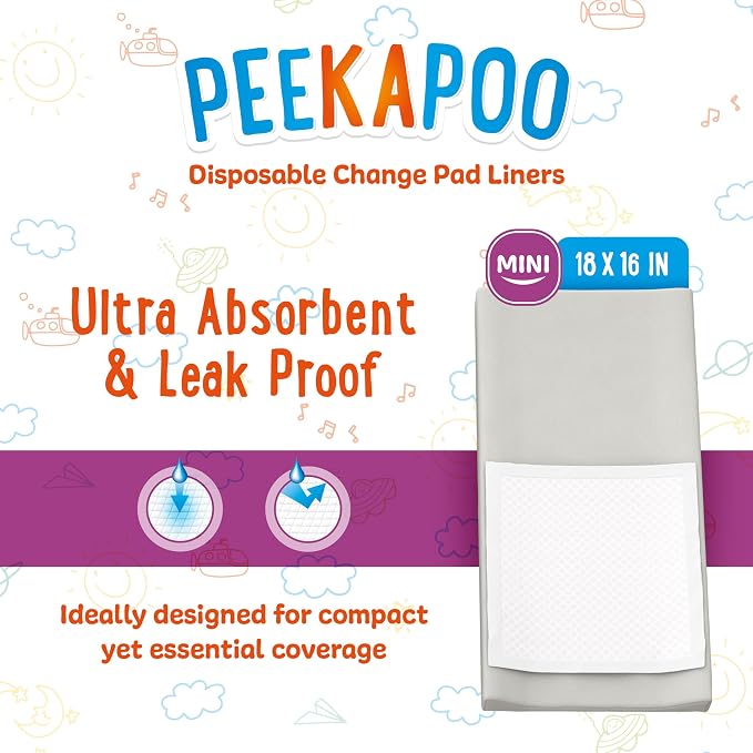 Peekapoo Mini – 25 Pack Disposable Changing Pads - Image 2