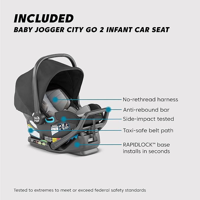 Baby Jogger City Select 2 Single-to-Double Modular Travel System Includes City - Image 3