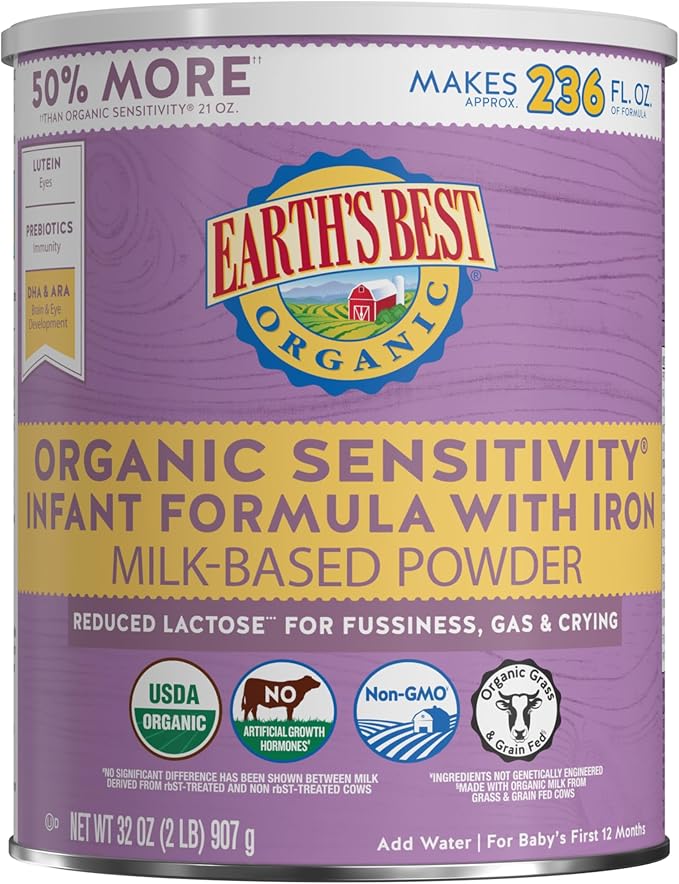 Earth's Best Organic Sensitivity Infant Formula by EarthsBest