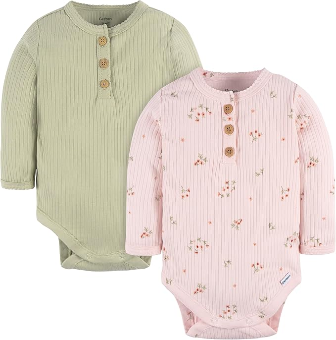 Gerber unisex-baby Baby Boys' and Baby Girls' 2-pack Bodysuits - Image 8