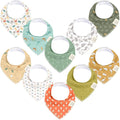 10-Pack Organic Baby Bandana Bibs by KeaBabies