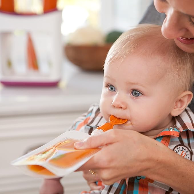 Infantino Squeeze Station, Baby Food Maker & Pouch Filler, Fill 3 Reusable - Image 14