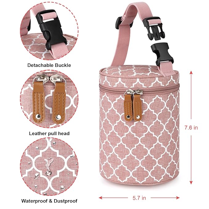 Accmor Breastmilk Cooler Bag, Insulated Baby Bottle Cooler Tote Bags - Image 3